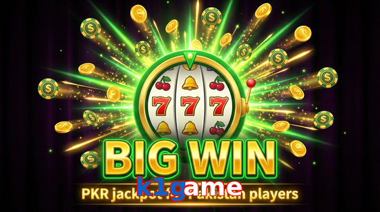 Big win animation on K1game slot game